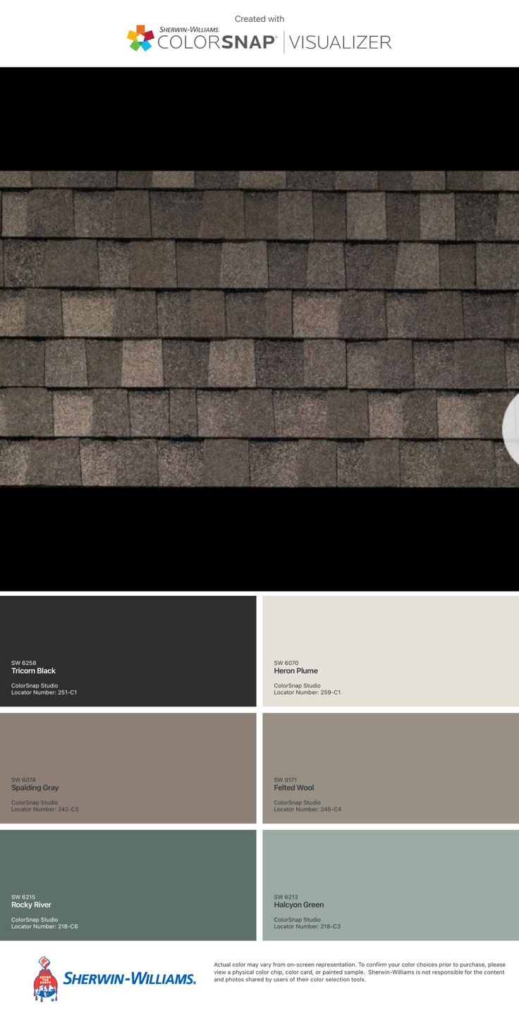 the color scheme for an exterior brick wall