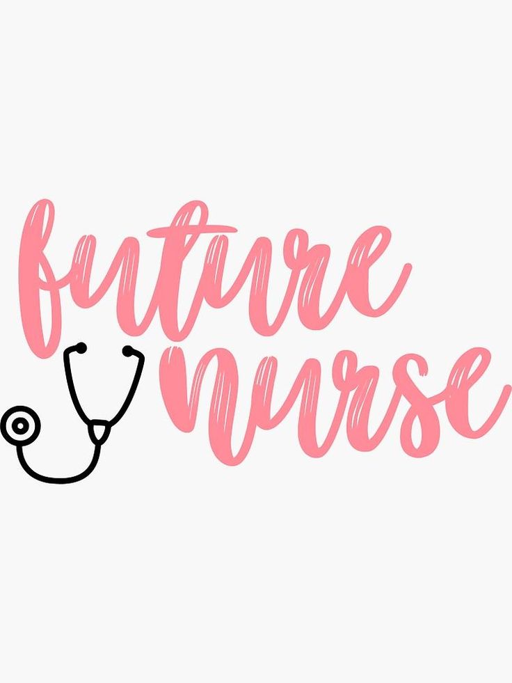 the words future nurse written in pink ink