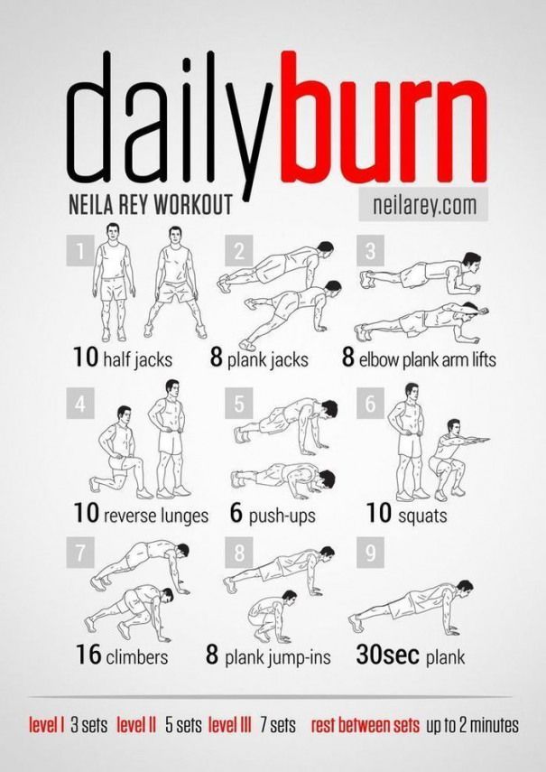 Neila Rey Workout, Burn Workout, Daily Burn, Hiit Workout At Home, Fat Burning Cardio, Workouts For Men, Cardio Workout At Home, Daily Workout Plan, Daily Workouts