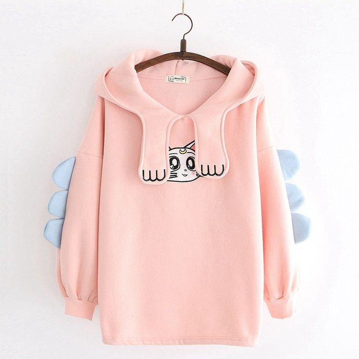 Embrace the Playful and Cozy Comfort of 'The Luna' Sweater - The Ultimate Cute Cat Sweater Experience! I Mean, Look at Those Ears! If cuteness could be woven into a sweater, it would look exactly like our 'The Luna' Cat Ear Sweater. With its pink and blue pastel colors, adorable cat ears on the hood, and a delightful white cat face on the front, it's an instant mood booster! Imagine pulling on this ultra-soft sweater on a chilly day, the hood snugly framing your face, complete with a pair of cut Cat Dad Gifts, Hoodie Hood, Kids Winter Hats, Cat Embroidery, Women Sweatshirts, Women's Hoodies, Cat Hoodie, Cat Ear, Cat Sweatshirt