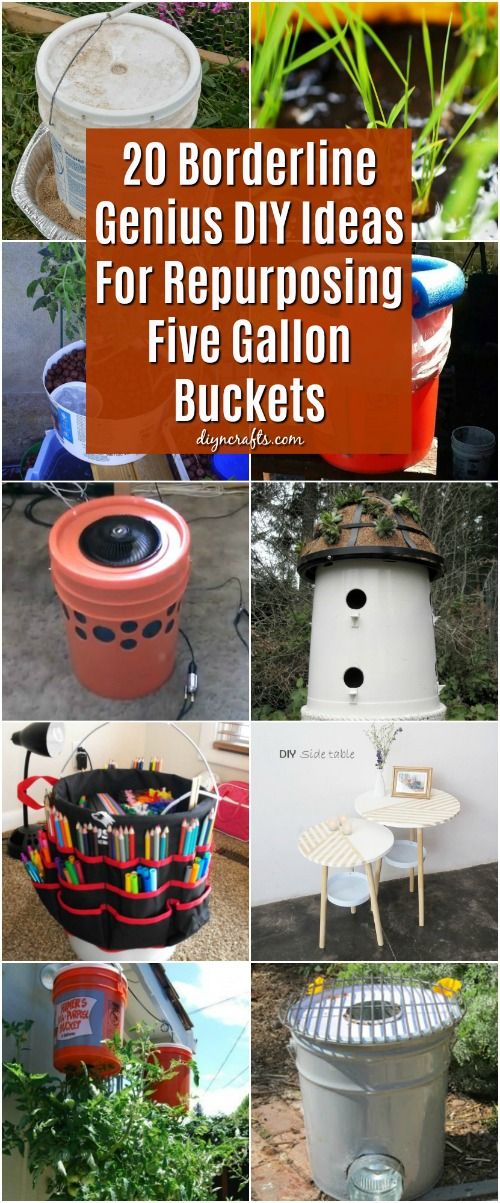 20 bordine genius diy ideas for repurposing five gallon buckets