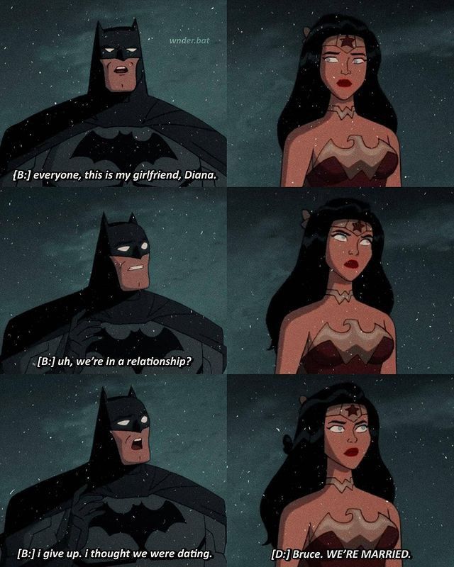 batman and batgirl in the dark knight movie, with caption that says it is not