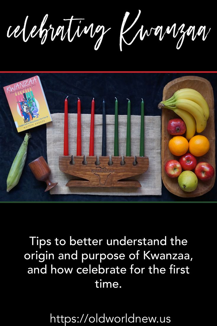 an advertisement for celebrating ramagani with fruits and candles on a tray, next to a book