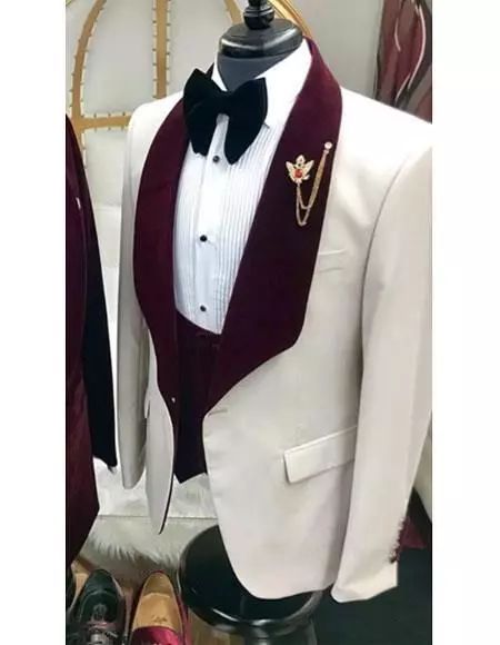 Men white suit by babatundesunday2015 - Men's Suits - Afrikrea Men Suits Wedding, Prom Dinner, Wedding Dresses Men Indian, Burgundy Tuxedo, Man Blazer, Groom Tuxedo, Wedding Suits Groom, Wedding Dress Men, White Tuxedo