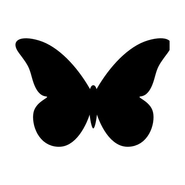 a black and white silhouette of a butterfly