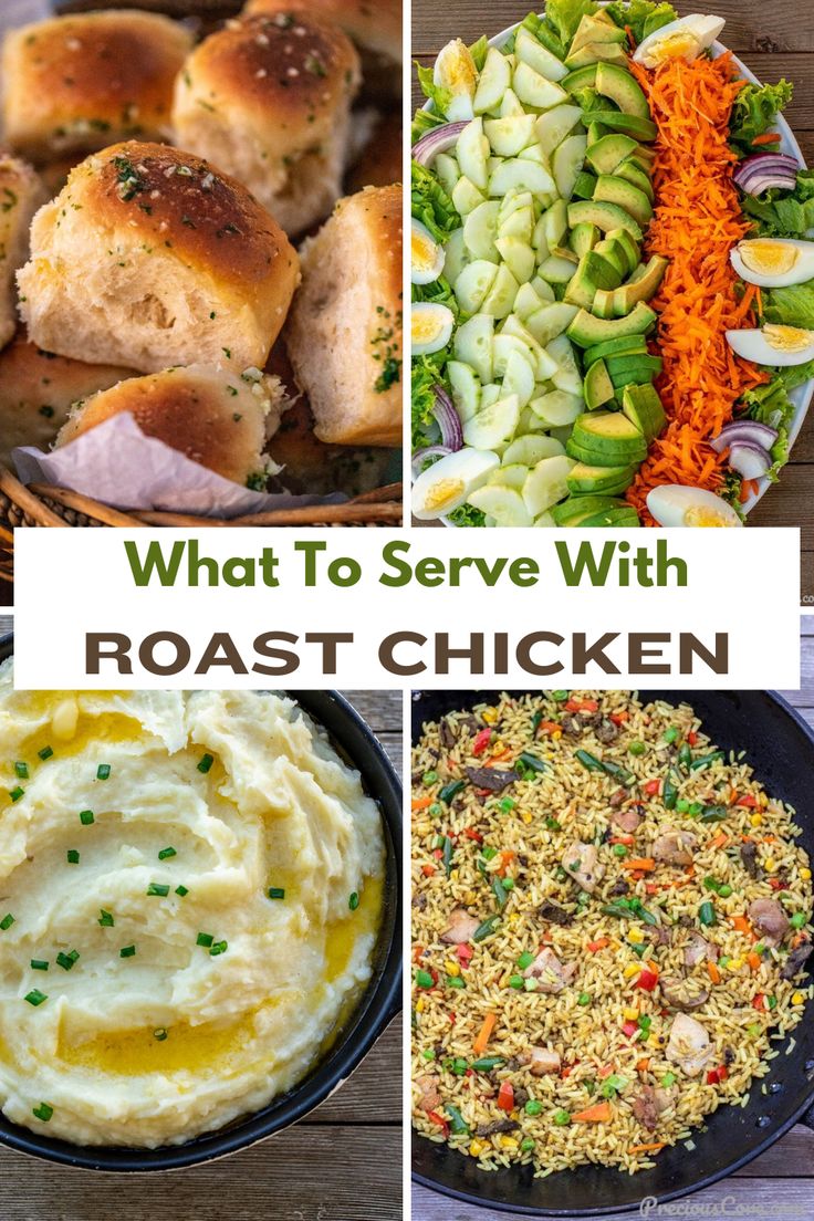 what to serve with roast chicken and other foods that are ready in the slow cooker