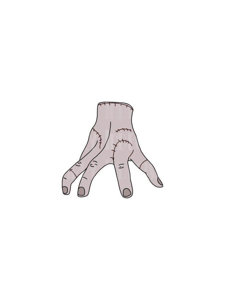 a drawing of a hand with two fingers