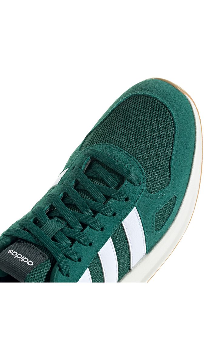 Classic branding defines a stylish sneaker with Cloudfoam cushioning. Lace-up style Leather upper/leather and textile lining/rubber sole Imported Modern Green Adidas Sneakers, Green Adidas Sneakers With Synthetic Material, Modern Green Synthetic Running Shoes, Modern Adidas Synthetic Sneakers, Modern Adidas Running Sneakers, Green Adidas Running Shoes With Synthetic Material, Green Adidas Synthetic Running Shoes, Adidas Synthetic Casual Sneakers, Green Adidas Sneakers For Running Errands