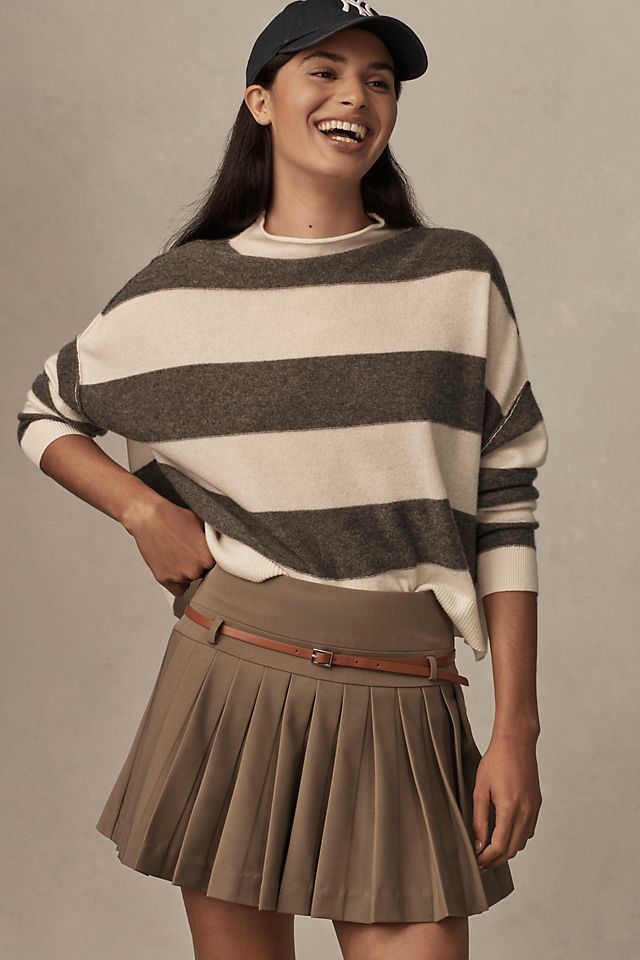 The Alani Cashmere Mock-Neck Sweater by Pilcro Cousin Eddie, The Hive, Cashmere Jumper, Plus Size Shopping, Boho Blouses, Mock Neck Sweater, Premium Denim, Stripe Sweater, Pullover Styling