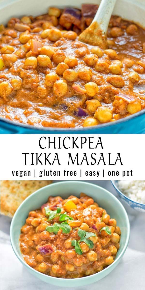 chickpea tikka masala is an easy and delicious side dish that's ready in less than 30 minutes