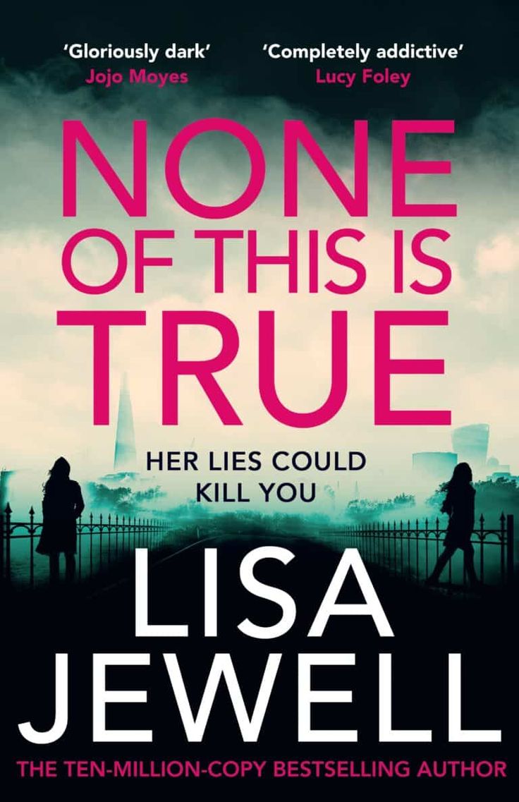 a book cover for the novel none of this is true