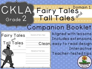 the fairy tales companion book for children to use with their teacher's workbooks