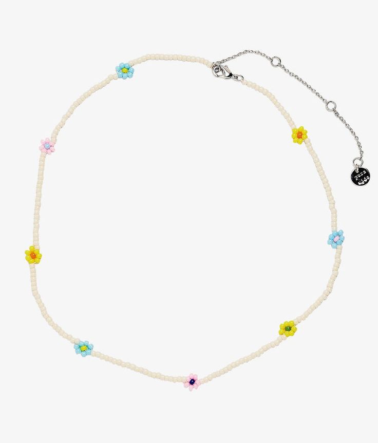 Unique Necklaces | Pura Vida Bracelets | Pura Vida Bracelets Seed Bead Choker, Wave Necklace, Pura Vida Bracelets, Flower Choker, Bead Choker, Compass Necklace, Turquoise Bead Necklaces, Beaded Anklets, Bright And Beautiful