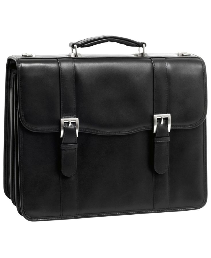 Flap-over design briefcase with dual secure slip lock clasps. Front compartment provides space for files. Back compartment features an interior organizer for pens, business cards and small devices. Removable shoulder strap included. Elegant Formal Briefcase With Hasp Closure, Formal Leather Briefcase With Hasp Closure, Elegant Office Briefcase With Hasp Closure, Elegant Briefcase With Silver-tone Hardware For Office, Elegant Office Briefcase With Silver-tone Hardware, Classic Briefcase With Hasp Closure For Formal Use, Rectangular Briefcase With Hasp Closure For Travel, Rectangular Travel Briefcase With Hasp Closure, Formal Rectangular Bag With Signature Hardware