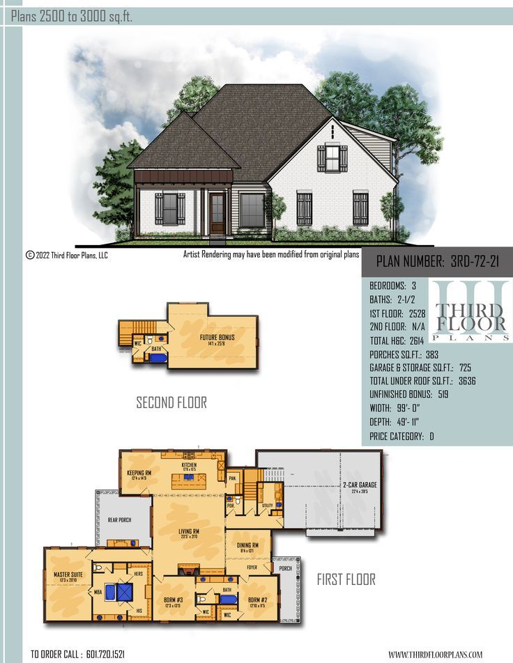 $800.00 House Plan 9 sets Split Home, Large Walk In Closet, 1/2 Bath, Tub Shower, Home Plan, Great Room, Bath House, Farmhouse Design, Walk In Closet