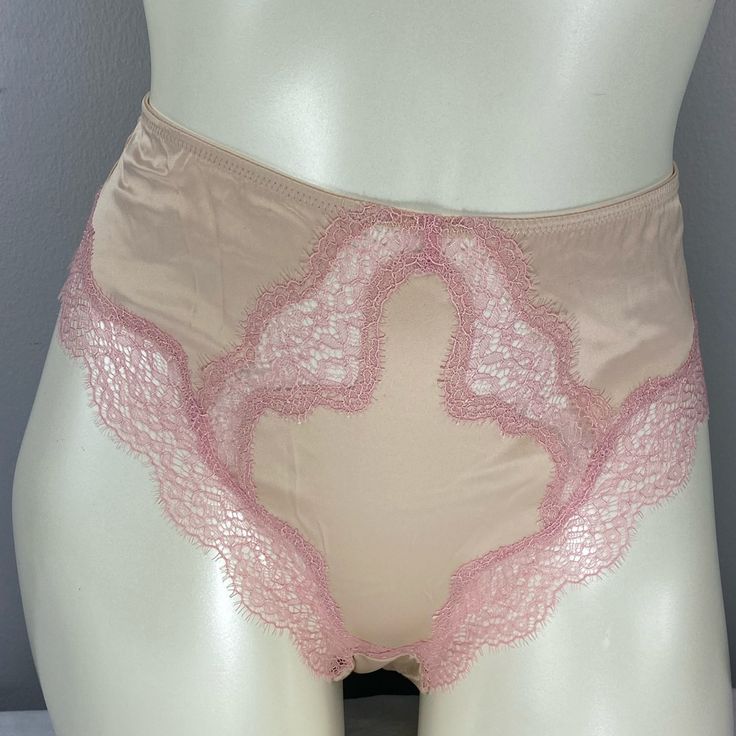 High Waist Panty In Cream And Pink Satin And Lace Brazilian Panty From The “Dream Angels” Line By Victoria’s Secret. New With Tags Multiple Sizes Available Price Firm Ship Daily Except Weekends *3 For $36 Add 3 To A Bundle And Submit Offer For Discount V0211902 Pink Lace Bottoms For Spring, Feminine Lace Stretch Bottoms, Feminine Lace Trim Brief Bottoms, Fitted Pink Bottoms With Lace Trim, Feminine Lace Lounge Bottoms, Pink Feminine Bottoms With Lace Trim, Spring Lace Brief Bottoms, Feminine Pink Bottoms With Lace Trim, Fitted Pink Lace Bottoms