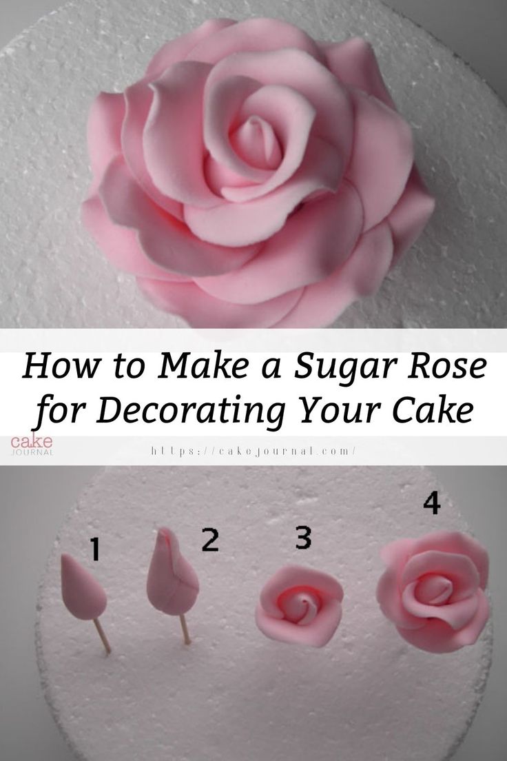 A woman wearing pink rose icing Easy Gum Paste Flowers, Gum Paste Roses Tutorial, Cake Roses How To Make, How To Make Fondant Roses, Fondant Roses Easy, Rose Cake Ideas, Rose Cake Decorating, Fondant Rose Tutorial, Gum Paste Flowers Cake