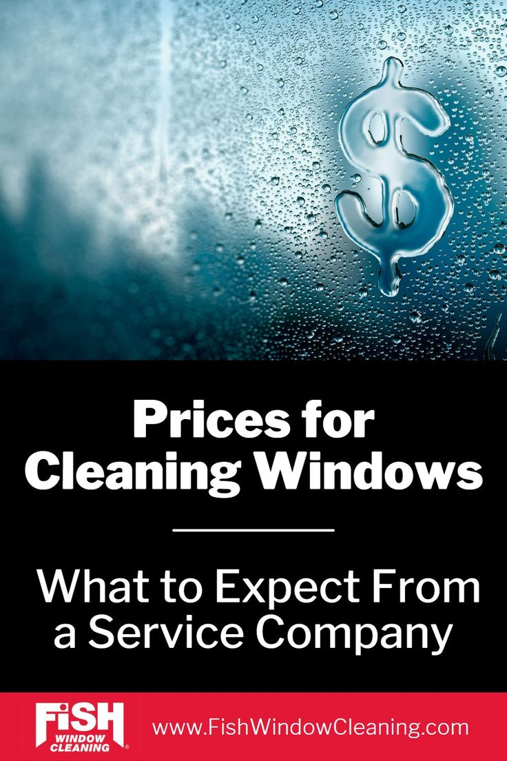 the front cover of a window cleaning business brochure with water droplets on it