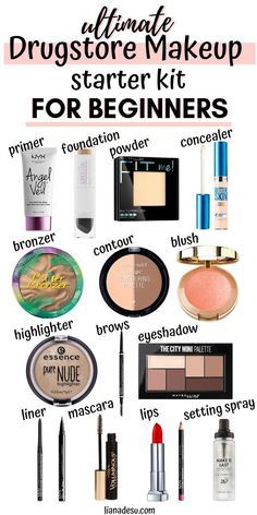 Makeup Starter Kit For Beginners, Grunge Blonde, Basic Makeup For Beginners, Skater Hair, Make Up Diy, Beginner Makeup Kit, Makeup Beginner, Make Up Kits, Bronzer Powder