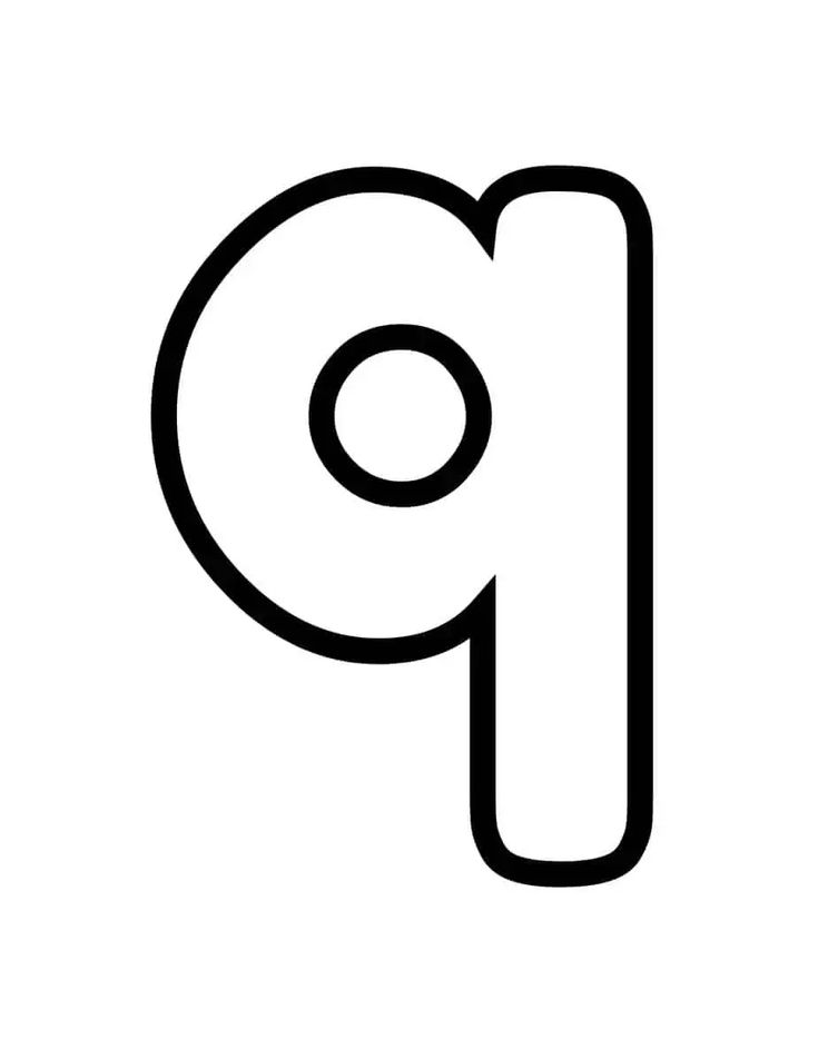 the letter p is shown in black and white