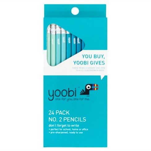 the yoobi pencils are in their packaging