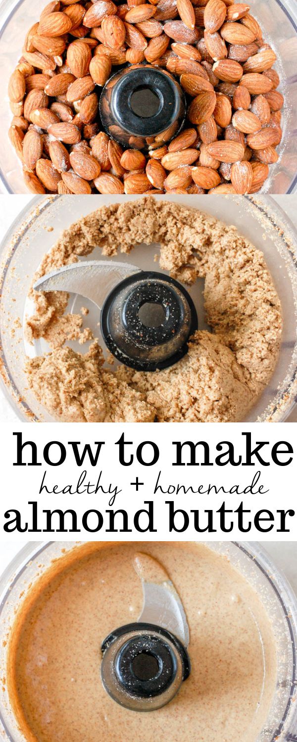 how to make almond butter in a food processor