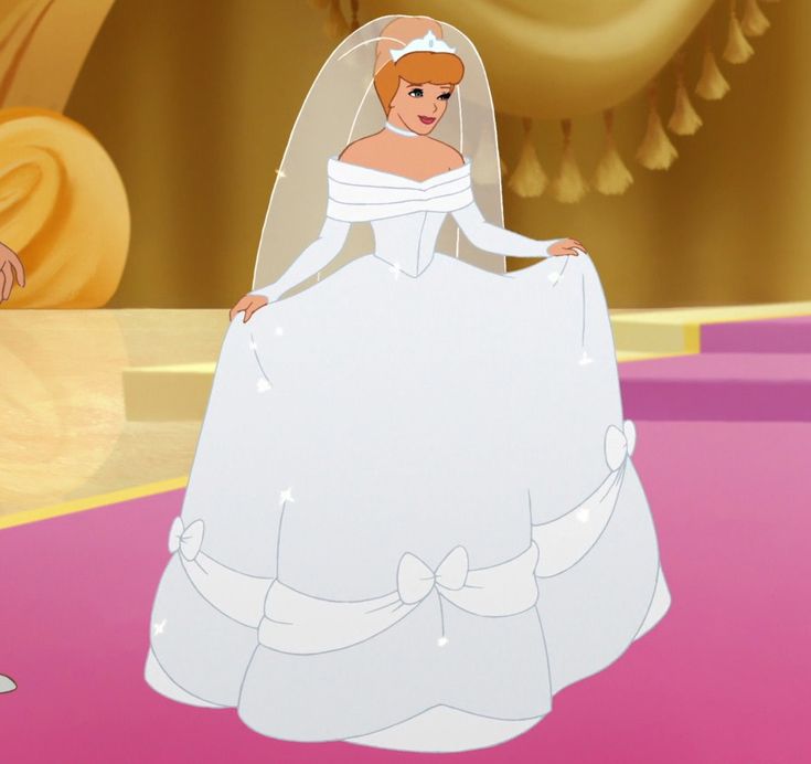 an animated image of a woman in a wedding dress