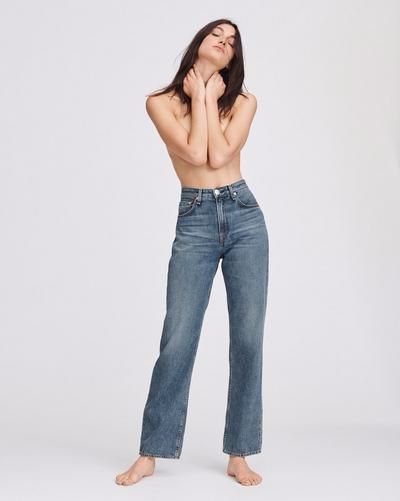 Ruth Super High-rise Straight | Apparel Jeans | rag & bone Japanese Denim, Raw Denim, Styling Ideas, Vintage Style Outfits, Looks Style, High Rise Jeans, Jeans For Sale, Outfits For Teens, Denim Wash