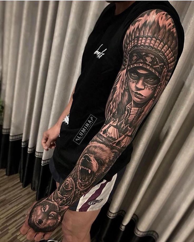 a man with a tattoo on his arm