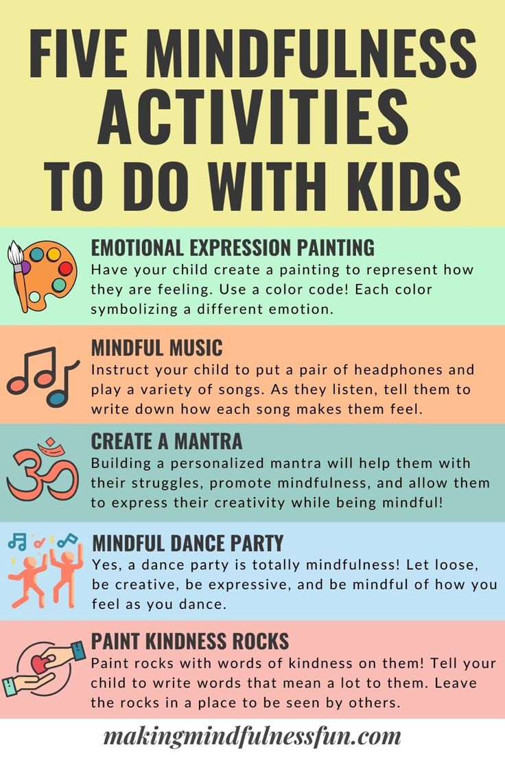 the five mindfulness activities to do with kids that are fun and educational for all ages