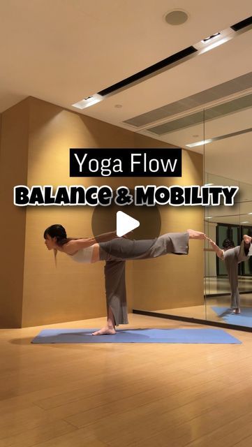 yoga flow balance and mobility video