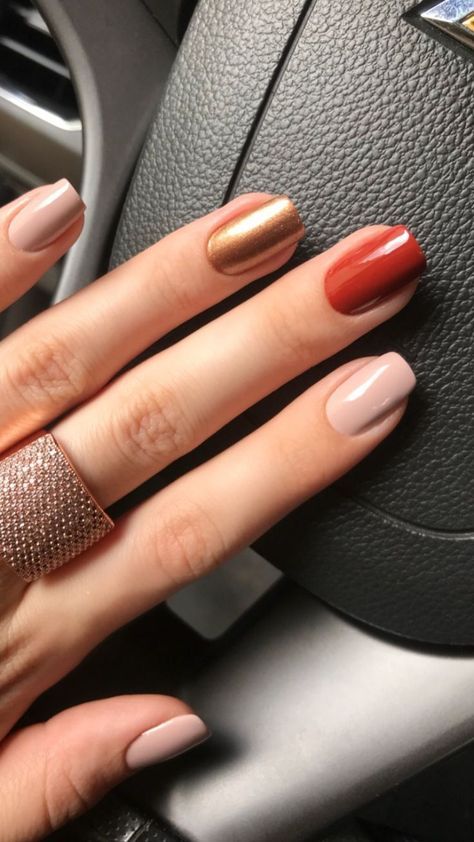 Autumn Nail Colours 2023, Fallnails Autumn 2023, Business Nails Professional, Autumn Nails 2023, Acrygel Nails, November Nails, February Nails, Fall Nail Art, Autumn Nails