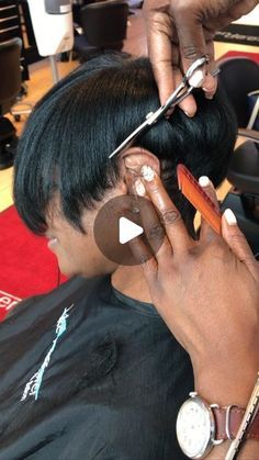 Haircut For Black Woman, Short Wrap Hairstyles For Black Women, Black Haircut Women, Mushroom Pixie Cut Black Women, Short Picie Cut For Black Women, Short Weave Hairstyles Sew Ins, Short Hairstyles For Black Women Over 50, Mohawk Styles For Black Women, Bob Cut Hairstyles For Black Women