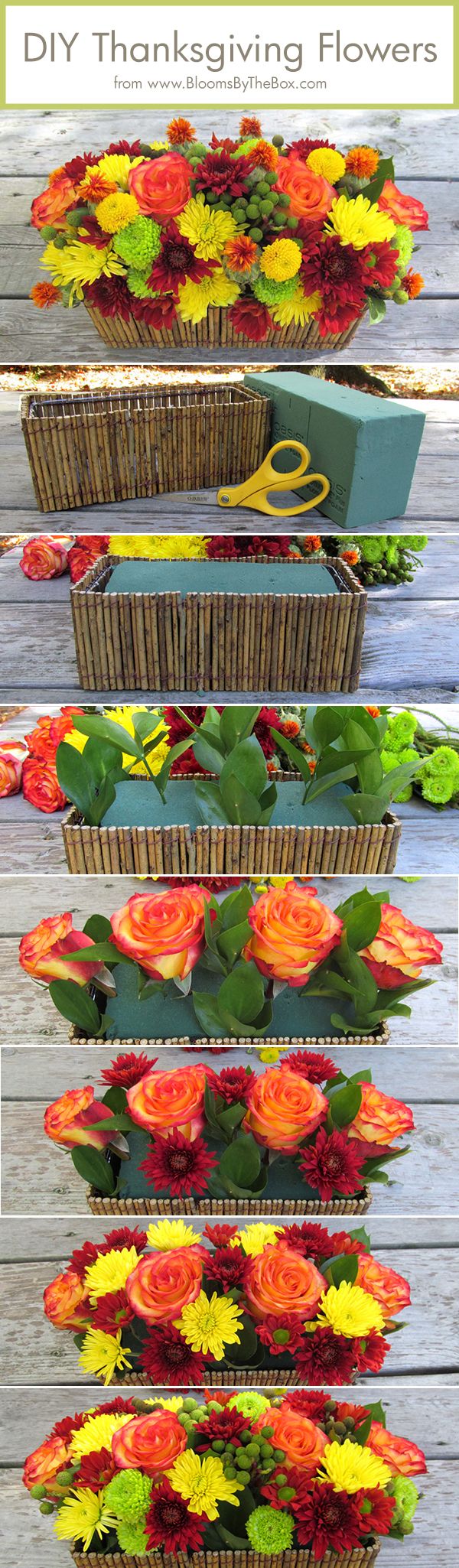 the instructions for how to make a flower basket