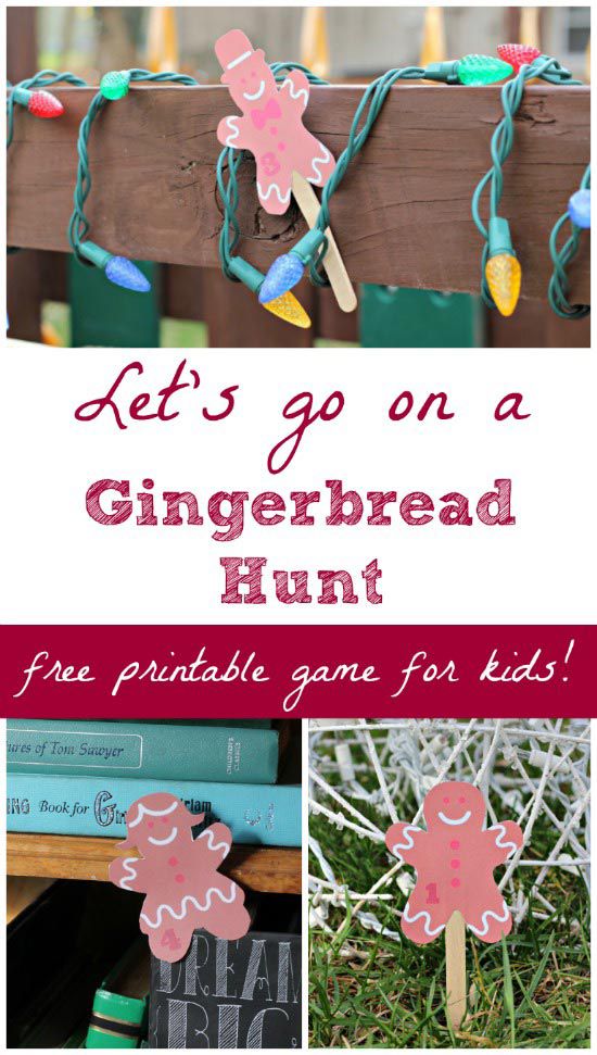 the gingerbread hunt is fun for kids to make