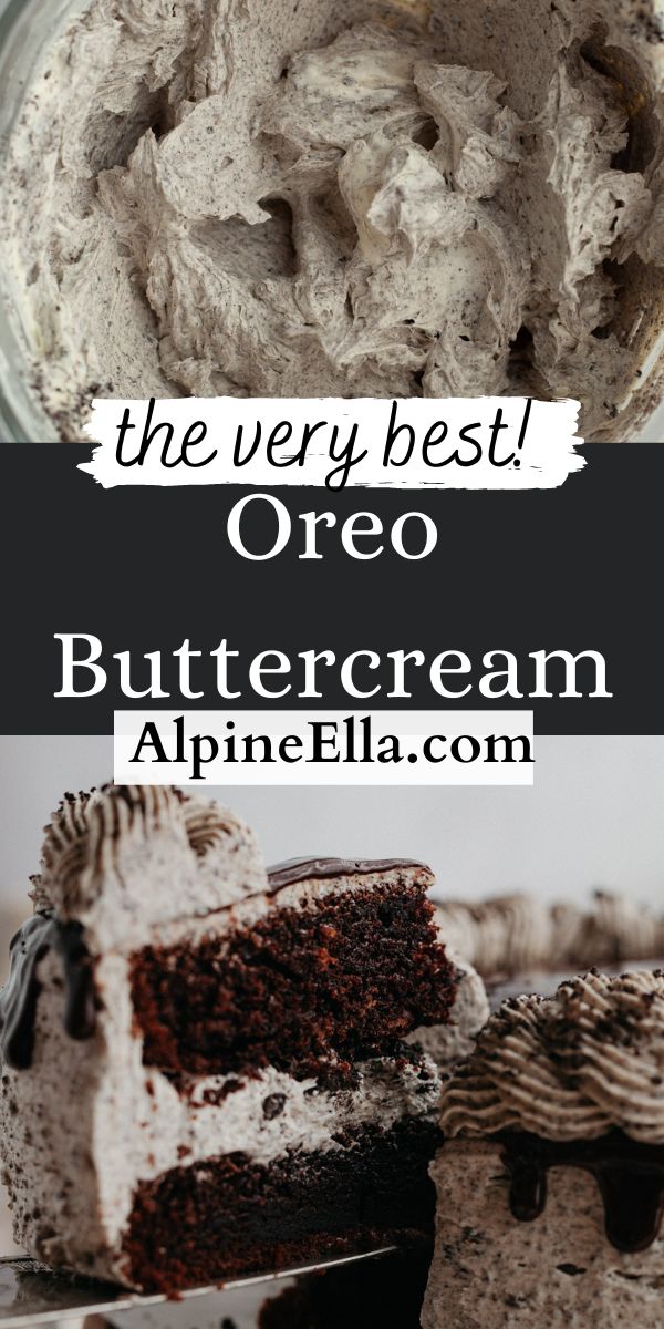 the very best oreo buttercream cake recipe is made with only three ingredients