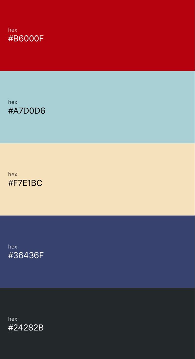 the font and color palettes are all different colors, but there is no image on them