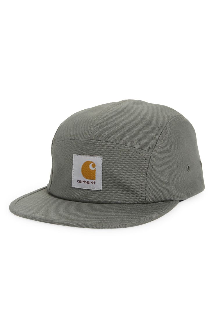 Metal eyelets help vent the sides of a classic five-panel cap to keep your head cool while trekking through the woods and trying to beat the heat. An adjustable nylon strap customizes the fit of the durable canvas design. 2 3/4" brim width Adjustable back strap 100% cotton Hand wash, line dry Imported Men's Designer 5-panel Camping Hat With Logo Patch, Adjustable Canvas Hat With Logo Patch, Outdoor Canvas Snapback Hat With Curved Brim, Outdoor Canvas Snapback Hat With Flat Bill, Adjustable Cotton Trucker Hat For Camping, Adjustable Baseball Cap With Logo Patch For Camping, Outdoor 5-panel Hat With Logo Patch, Canvas Snapback Hat For Outdoor Use, Adjustable Canvas 5-panel Snapback Hat