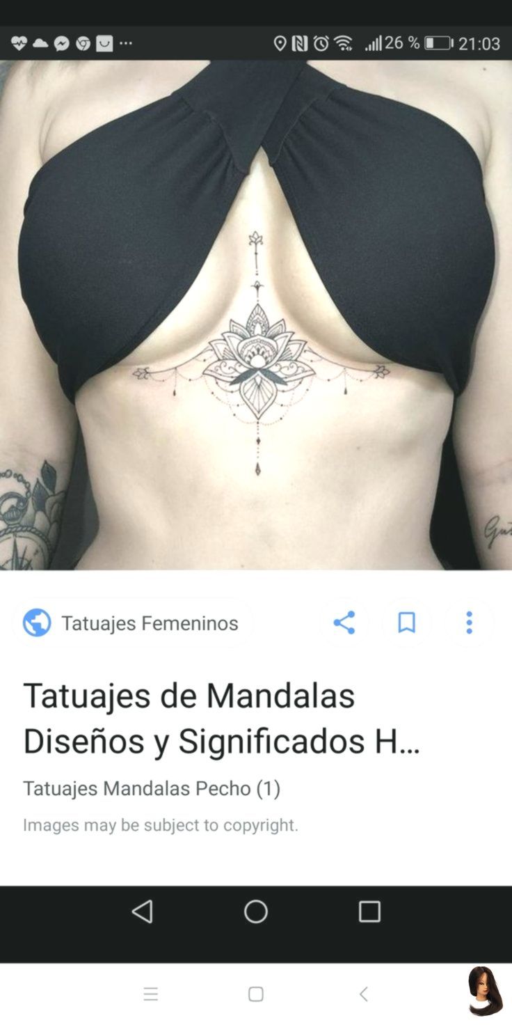 a woman's stomach with tattoos on it and the words tatues de mandalas