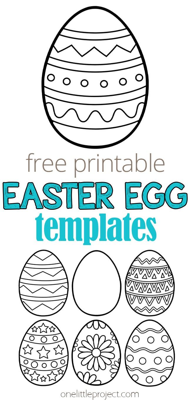 an easter egg template with the text free printable