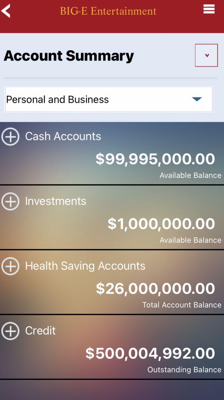 an iphone screen showing the account and business details on its mobile device, with text that reads