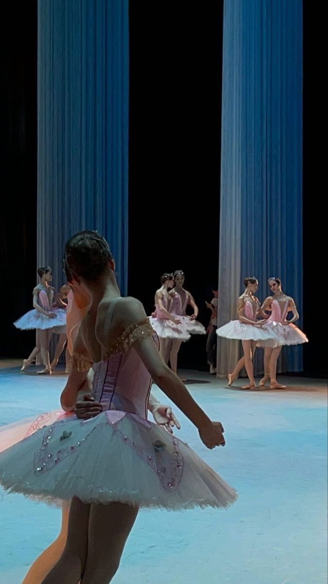 several ballerinas in tutus and leotards on stage