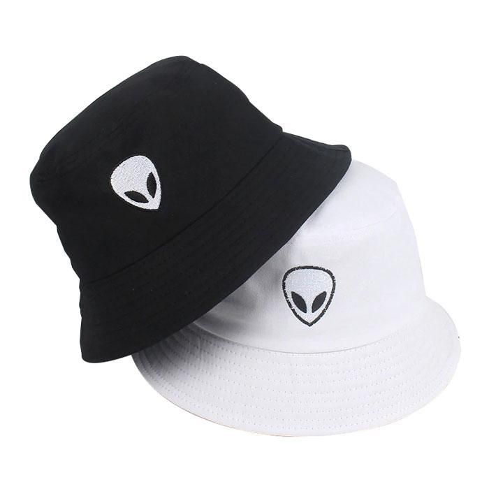 "Alien" Bucket Hat Since the return in fanfare of the streetwear bucket hats in the fashion panoply of the greatest fashionistas, we also surf on the trend and we propose you this model ALIEN. Far from being an unattractive piece, this hat has a narrow brim with a classy straight shape. Slipping into a resolutely urban style, like those great hip hop stars, or to offset a classic outfit. Available in black and white, this ALIEN bob is very elegant. Its seams and its finish have been worked in or Adjustable Streetwear Bucket Hat, Adjustable Bucket Hat For Streetwear, Trendy Summer Hats For Streetwear, Summer Streetwear Bucket Hat, Trendy Summer Streetwear Bucket Hat, Trendy Summer Streetwear Hats, Trendy Adjustable Hats For Streetwear, Casual Sun Hat With Short Brim For Streetwear, Trendy Adjustable Streetwear Hats