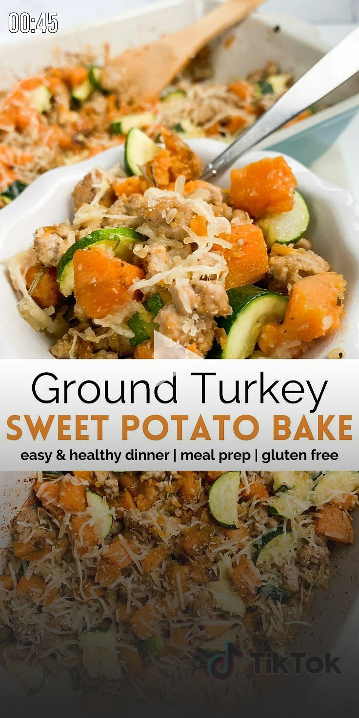 ▷ ground beef recipes for kids, ground beef recipes healthy, ground beef dishes, ground beef recipes summer, recipes with ground beef..!! Ground Turkey Sweet Potato, Sweet Potato Bake, Turkey Casserole Recipe, Turkey Sweet Potato, Sweet Potato Skillet, Healthy Dinner Recipe, Turkey Casserole, Potato Bake, Stuffed Sweet Potato Healthy