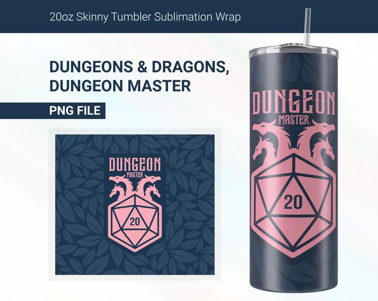 the logo and packaging design for duncan & dragon master 20oz tumbler with matching stickers