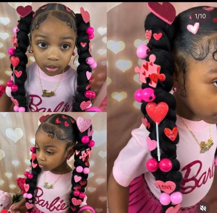 Hairstyle Ideas For Kids, School Hairdos, Black Kids Braids, Kids Braids Hairstyles, Kids' Hairstyles, Children Hairstyles, Toddler Braided Hairstyles, Daughter Hairstyles, Hair Styles For Girls