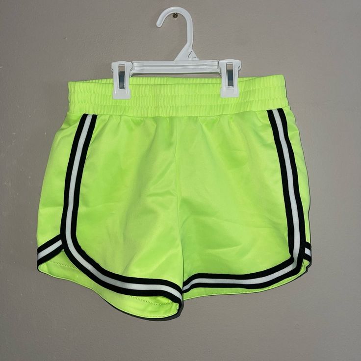 Nwot, Neon Shorts, Size Small Trendy High-waisted Athletic Shorts For Summer, Sporty High Waist Cotton Athletic Shorts, Trendy Athletic Shorts For Summer, Sporty High-waist Cotton Athletic Shorts, Trendy Elastic Summer Bottoms, Trendy Elastic Short Bottoms, Trendy Elastic Shorts, Trendy Elastic Fit Short Bottoms, Trendy Short Bottoms With Elastic Fit