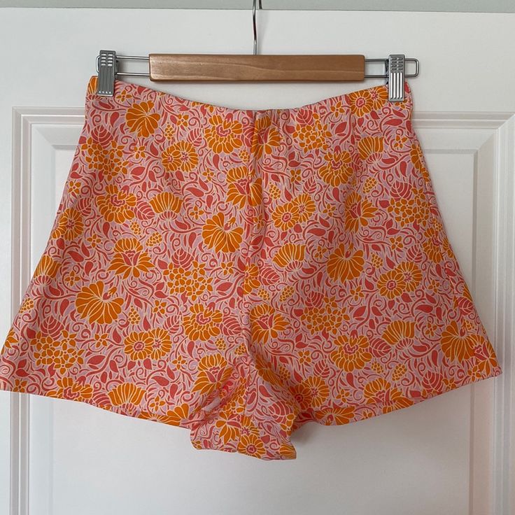 Reposhing This Item I Purchased From @Speedrail. Loved It, But Ready To Rotate For Something New. Questions? Leave A Comment Below! Cute Floral Print Bottoms For Beach, Cute Floral Print Beach Bottoms, Pink Bottoms With Built-in Shorts For Vacation, Pink Cotton Bottoms With Short Inseam, Summer Floral Print Pink Shorts, Pink Floral Print Summer Shorts, Pink Shorts With Short Inseam For Day Out, Pink Cotton Summer Bottoms, Pink Summer Cotton Bottoms