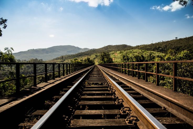 a train track with the words i don't think about art when i'm working try to think about life