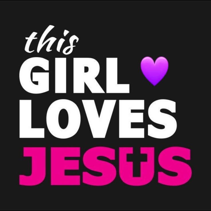 this girl loves jesus with hearts on the chest and pink lettering in white, purple and black